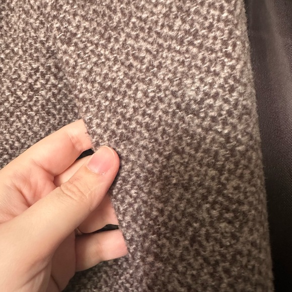 Aritzia the only coat soft wool cashmere snow tweed herringbone - Picture 5 of 10
